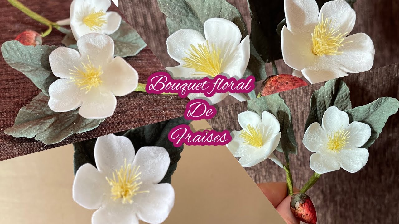 طريقة صنع ورد الفراولة🍓 و جمع الباقة بطريقة سهلة و مبسطة