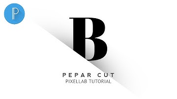 Paper Cutout Logo Design In Pixellab | Pixellab Tutorial