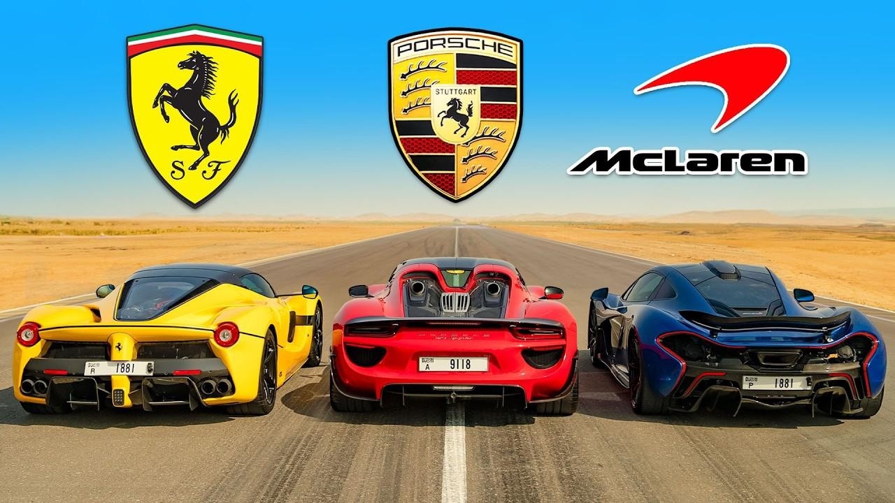 $5,000,000 Hypercar Battle! P1 vs 918 vs LaFerrari DRAG RACE