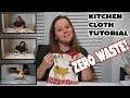 UNPAPER TOWEL DIY!!  Kitchen Cloth Tutorial | Zero Waste Alternative!!