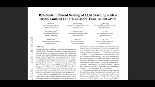 ByteScale: Efficient Scaling of LLM Training with a 2048K Context Length on More Than 12,000 GPUs