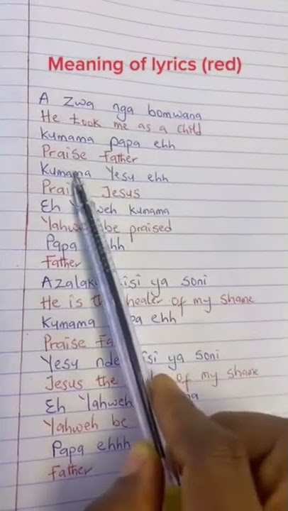 KUMAMA PAPA: meaning of lyrics
