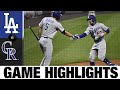 Mookie Betts homers, plates three in Dodgers' win | Dodgers-Rockies Game Highlights 9/18/20