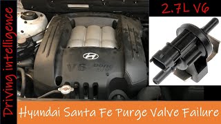 How To Fix P0441 Bad EVAP Purge Valve Causing Stalling & No Start: ‘01-‘06 Hyundai Santa Fe 2.7L V6