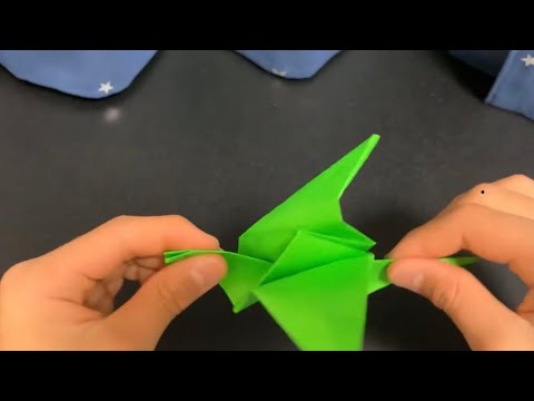 パタパタ羽を動かせる！羽ばたく鳥の折り方