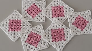 'Granny Square Crochet Tutorial for Beginners | Learn How to Crochet Easily | Square Tutorial!'