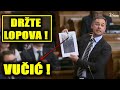 Skupština - Aleksić pokazao sliku Vučića sa krimosom vičući:  Držte lopova!