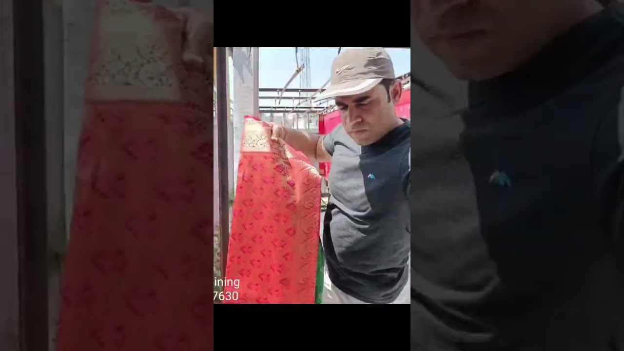 How To Saree Roll Press, Silk Saree Roll Press Process, Saree DryWash, 