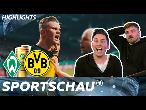 Highlights Werder Bremen - Borussia Dortmund mit Manu Thiele und ViscaBarca | DFB-Pokal | Sportschau