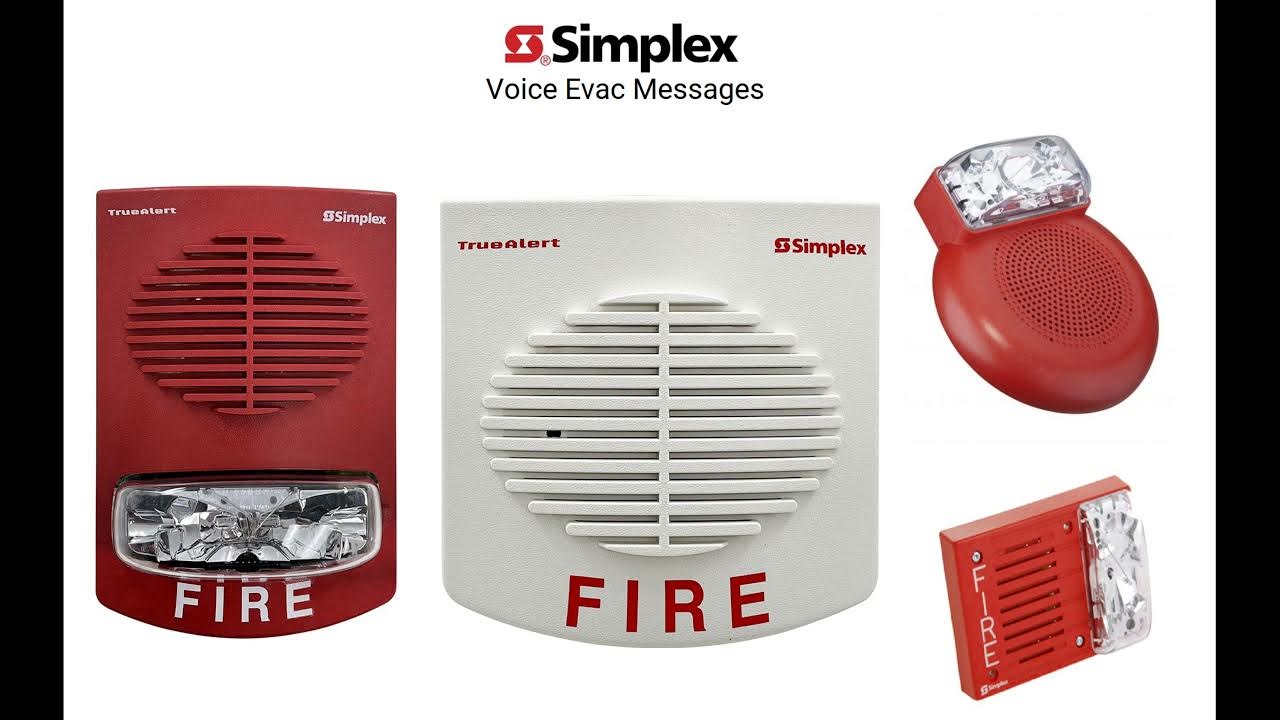 Spanish Simplex 4100 Classic/+ Voice Evac Message YouTube