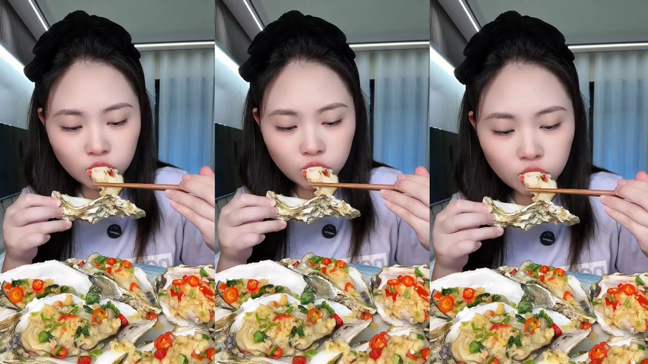Eating oysters 🦪🦪Seafood 🦞🦞 spicy shrimp 🍤🍤#mukbang #oysters #delicious #seafood