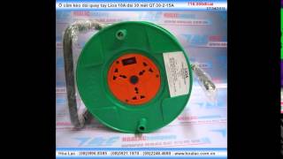 Ổ Cắm Kéo Dài Quay Tay Lioa 10A Dài 30 Mét Qt-30-2-15A