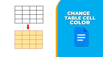 how to change the color of a table cell in google docs