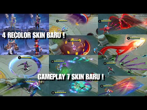 GAMEPLAY 7 NEW SKIN AND 4 RECOLOR SKIN | SKILL EFFECT ONLY!  @MobileLegendsArks