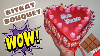 How to make Kitkat Chocolate Bouquet very easy | DIY Chocolate Bouquet | Handmade Kitkat Bouquet