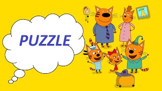 Three cats / putting together a puzzle / children's creativity / sounds/educational for children screenshot 2