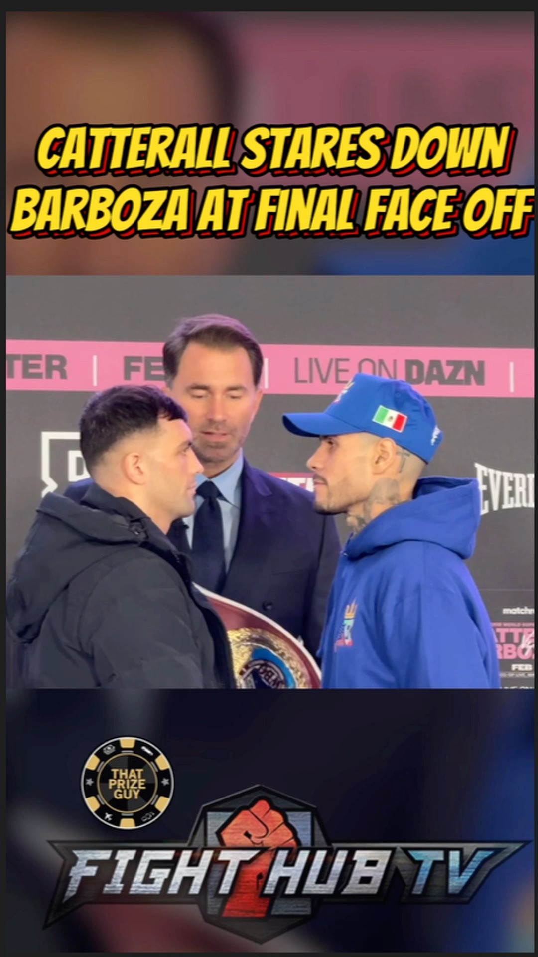 Jack Catterall STEPS TO Arnold Barboza at FINAL FACE OFF!