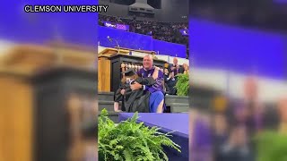 Clemson president makes national headlines after graduation video goes viral