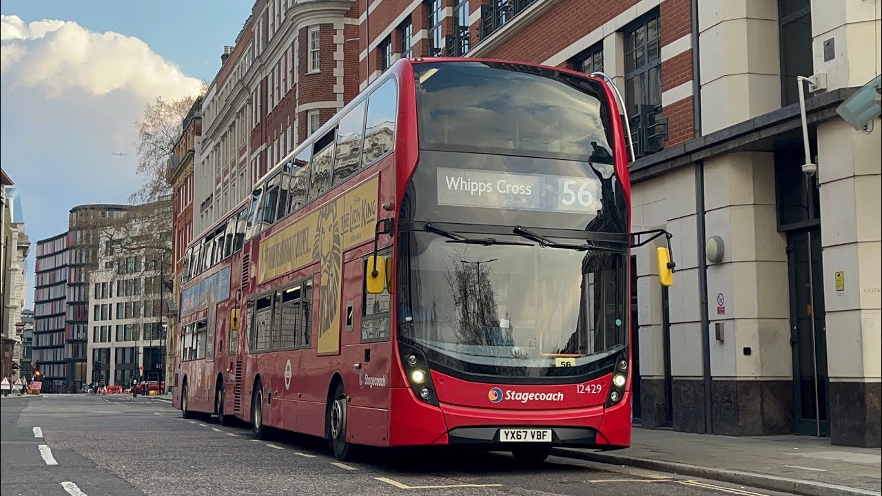 FRV. Stagecoach Route 56. Whipps Cross - St Bartholomew’s Hospital. E400 MMC Hybrid 12429 (YX67 VBF)