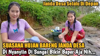 VIRAL..!! JANDA DESA CANTIK LAGI MANDI DI SUNGAI ||TERNYATA PERNAH JADI PENYANYI IBU KOTA ⁉️