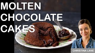 How to make molten chocolate lava cakes for two people valentine's day
dessert.