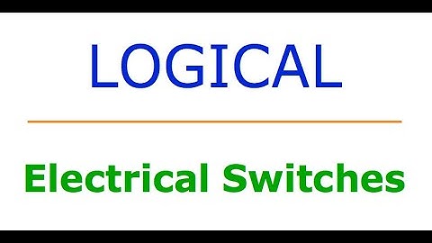 Logical Electrical Switches: #1 Introduction