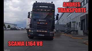 SCANIA 164 580 V8 - ANDRES TRANSPORT  (OPEN PIPE)