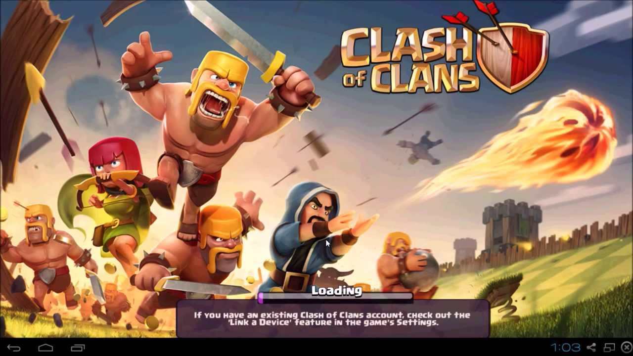 bluestacks clash of clans sign in not loading