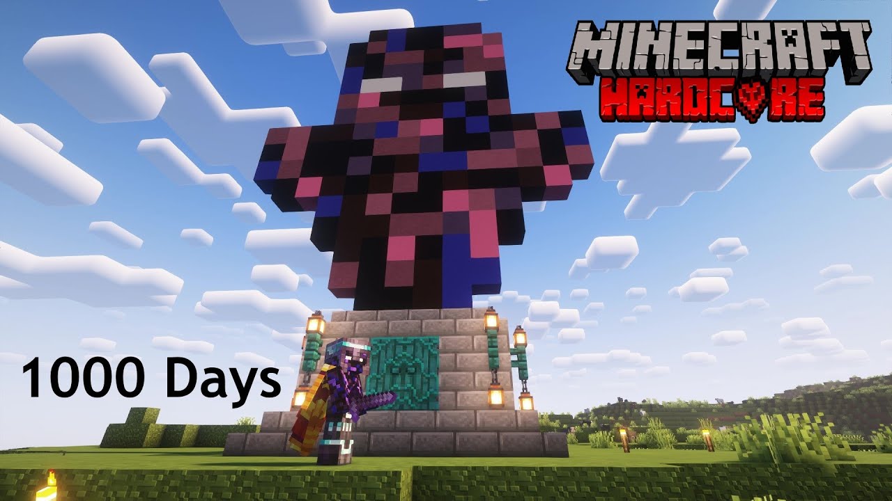 I Survived 1000 Days in Hardcore Minecraft - YouTube