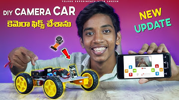 How To Make Surveillance Car | Telugu Experiments | Camera car With ESP 32 cam | Wi-Fi Car