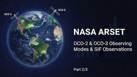 NASA ARSET  Overview of OCO 2 and OCO 3 Observing Modes and SIF Observations Part 2/3