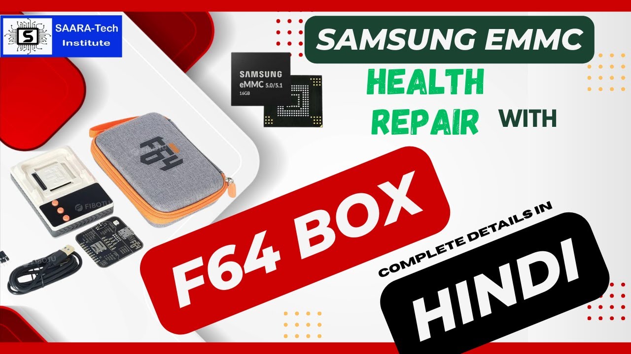 SAMSUNG EMMC HEALTH REPAIR BY F64 II COMPLETE STEP IN HINDI