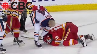 Nine legendary battle of Alberta moments... in 90 seconds | Edmonton Oilers vs. Calgary Flames screenshot 3