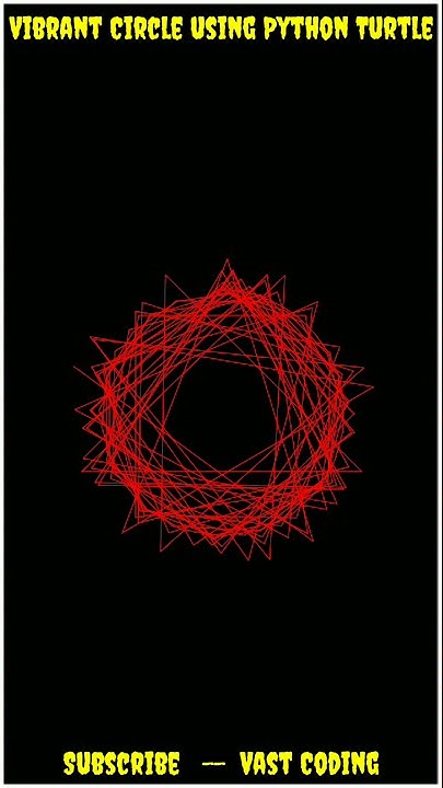 Vibrant Circle using Python Turtle Graphics | Corona Shape using Python ...