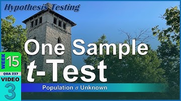 One Sample t Test Framework with Gardening Example (15-3)