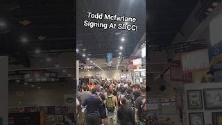 SDCC Todd McFarlane Autograph Line Was Nuts! #sdcc #toddmcfarlane #trending #comics