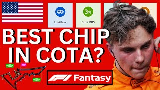 BEST CHIP TO USE IN COTA! | AMERICAN GP CHIP GUIDE | F1 Fantasy Tips 2024