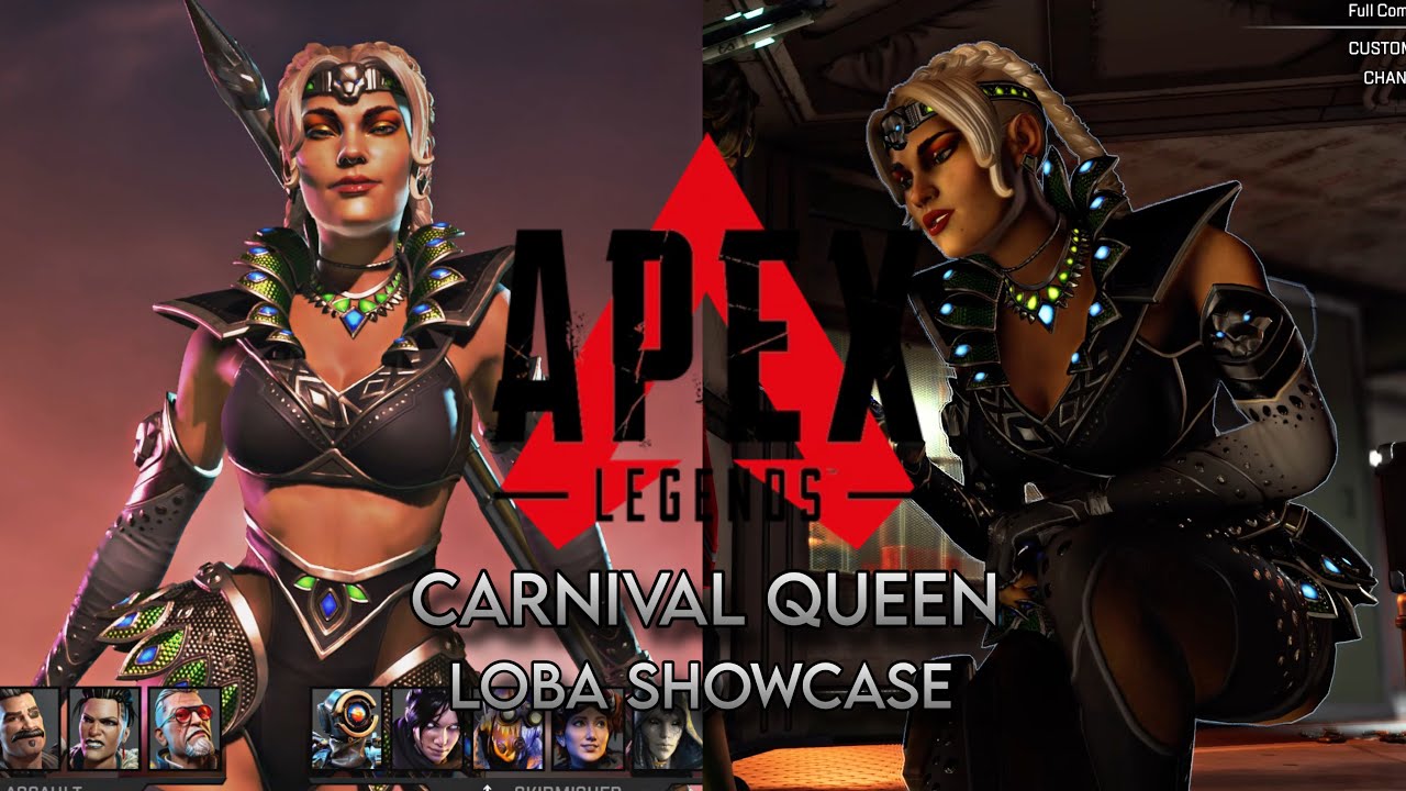 Loba Carnival Queen skin showcase (4k) - Apex Legends 