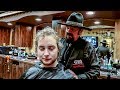 Curly Haircut Step by Step  — Cliffs Barber Corral Tutorial 7