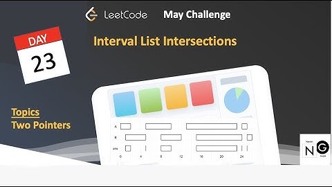 Interval List Intersections Day 23/31 May LeetCoding Challenge