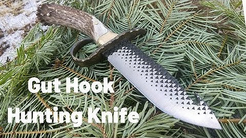Making a Ring Guard Hunting Knife from an Old Rasp