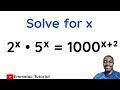 Unusual Exponential Rule | Solve for x