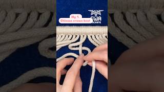 Mastering the Chinese Crown Knot: My Journey from Messy to Perfect! 🤩 #ewamacramecrete #macrameknot