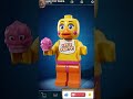 FNAF x Lego Toy Chica animatronic animation #shorts