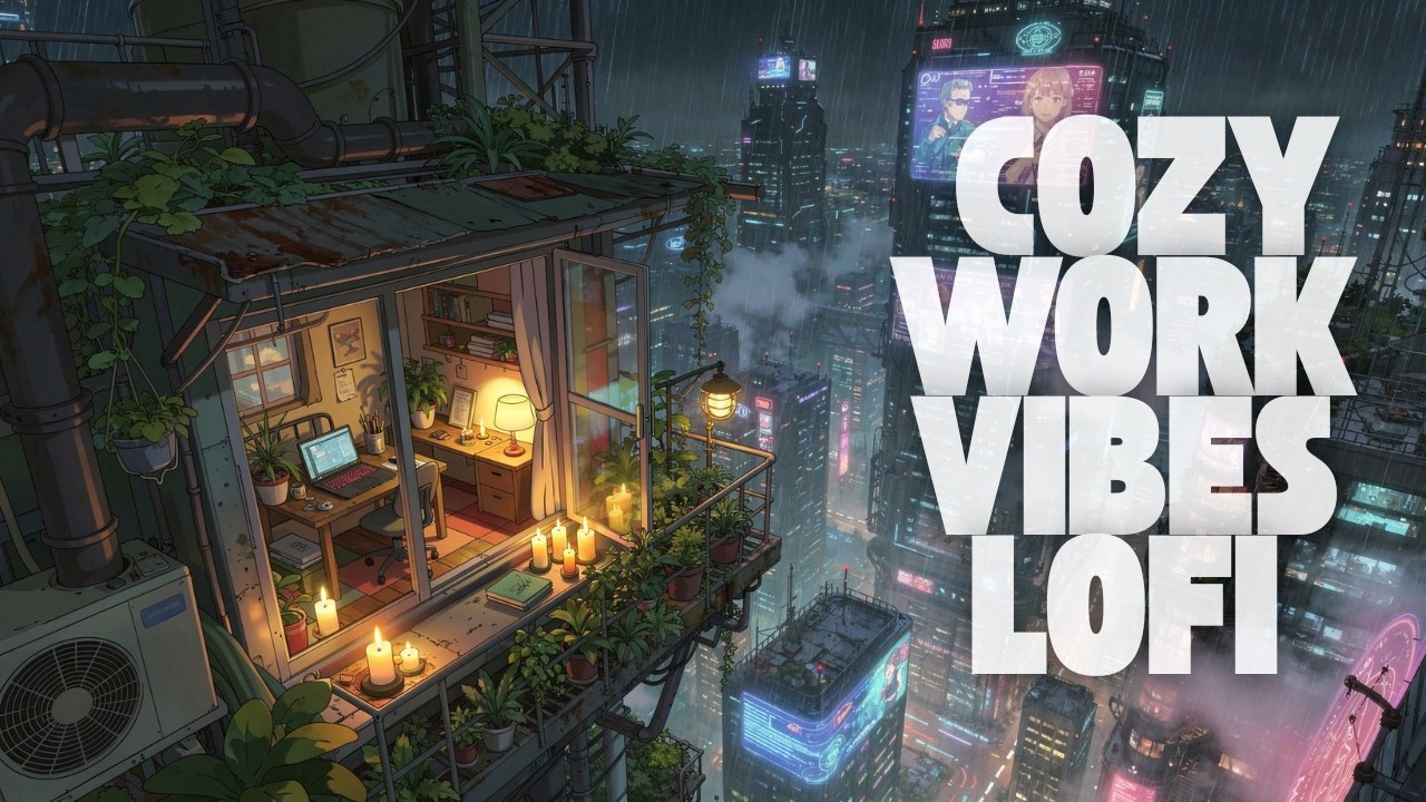 🎧 Neon Sky House - LoFi Study Music for Focus & Relax