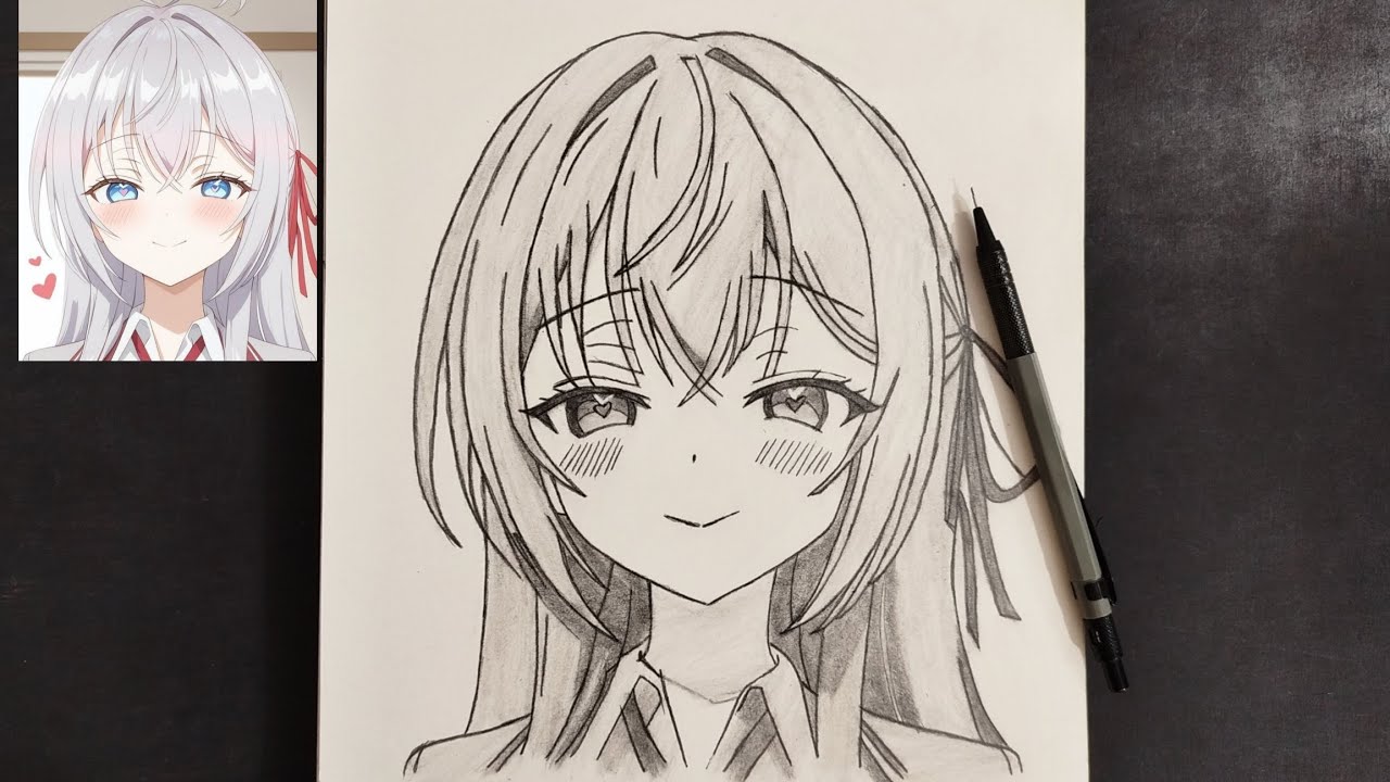 How to draw Alya easy step by step / Alya Sometimes Hides Her Feelings in Russian