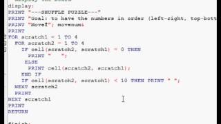 Let's write - Shuffle game in BASIC