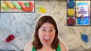 Dyepot Weekly #512 - Dyeing Yarn with Bath Color Fizz Tablets (Dyeing Yarn with Food Coloring)