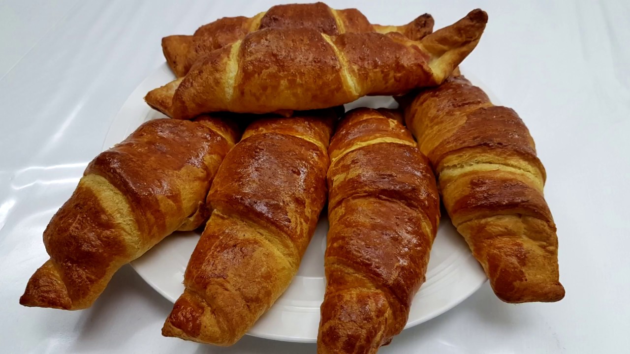 Croissant mit Schinken &amp; Käse selber machen - Rezept - YouTube