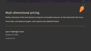 Summary and discussion of new interesting paper on multi-resource transaction fee mechanisms